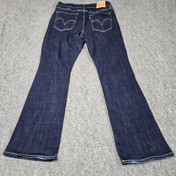 Levis Jeans Classic Bootcut Size 10 (31x31) Blue Denim Mid Rise Stretch - Picture 3 of 9